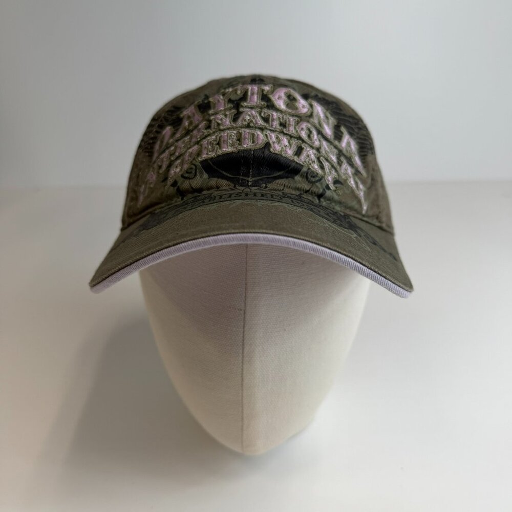 Daytona Hat Women Strap Back International Speedway Race Bike Work Gym Core Go